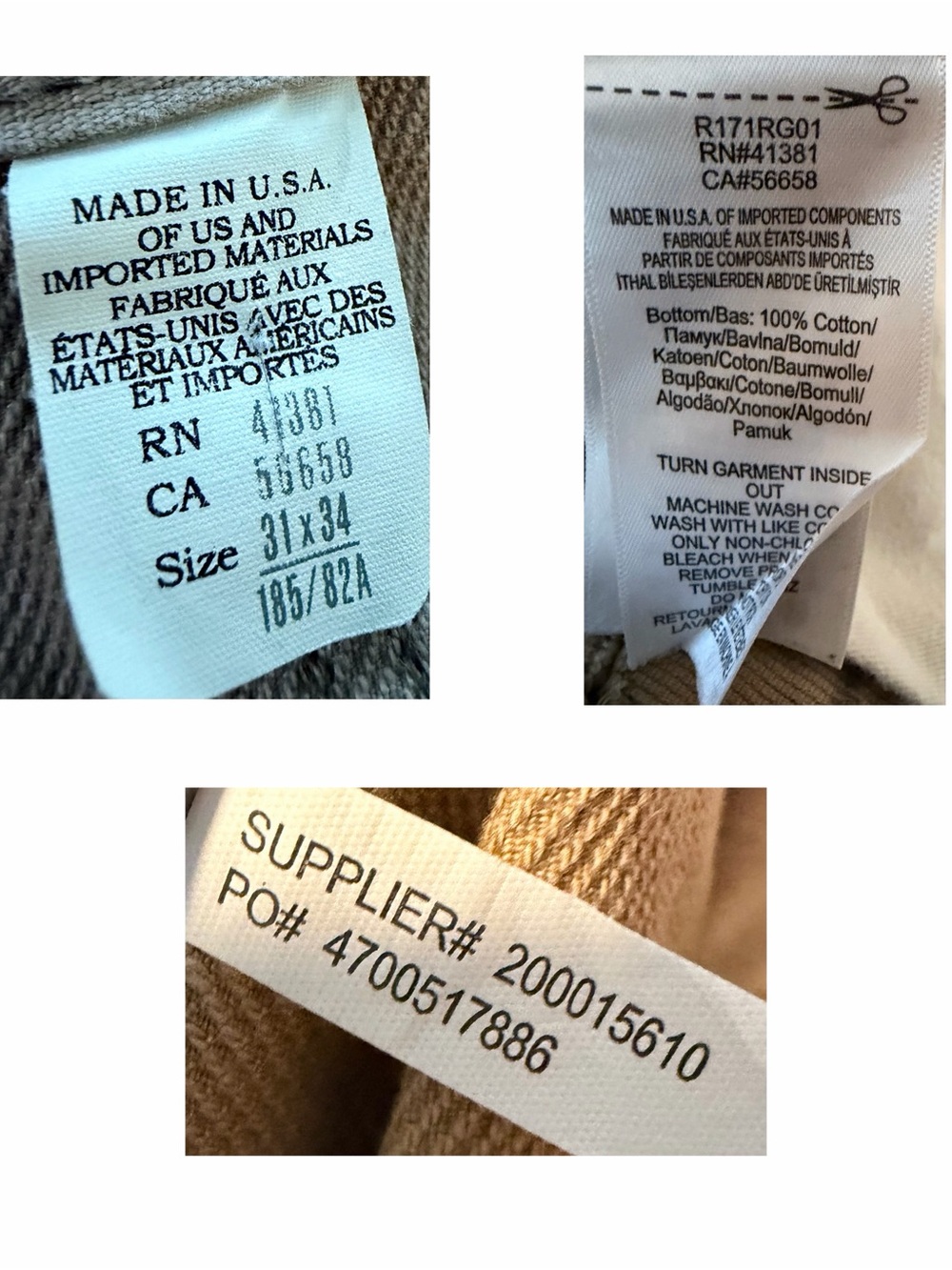 RRL Ralph Lauren 31x34 Slim Fit Beige Tan Bull Denim Sanforized Jeans Double RL - Picture 8 of 9